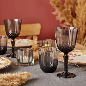 Pohár z dymovo zafarbeného skla, 320 ml, S