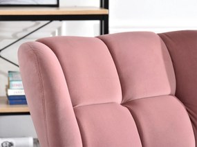 Kreslo Kikino (ružová + čierna). Akcia -20%. Vlastná spoľahlivá doprava až k Vám domov. 1110126