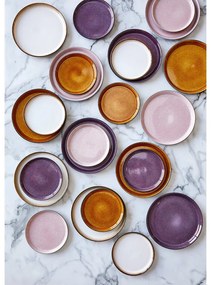 Čierna/fialová kameninová miska Gastro Black/Purple – Bitz