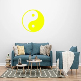 Veselá Stena Samolepka Jin Jang Farba: žlutá, Veľkosť: 80 x 80 cm