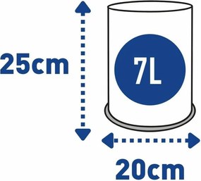 Alda Odpadkový kôš Officer dierovaný 7 l, čierna, 7 l