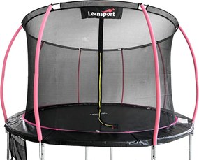 Trampolína LEAN Sport Max 12ft čierna a ružová
