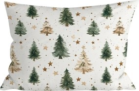 Bavlnená obliečka na vankúš CHRISTMAS FOREST 50x70 cm, farebná