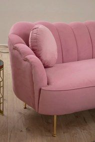 Třímístná pohovka Istiridye II 215 cm růžová