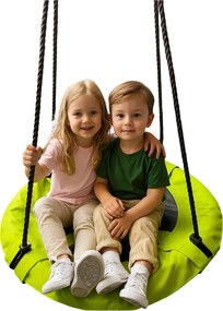 LEAN Sport Záhradná hojdačka pre deti Čapie hniezdo zelená 60 cm