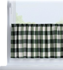 Jednoduchá vitrážková záclonka na metre farba produktu zelená látka vzorované