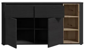 Komoda INAR čierna/dub