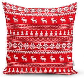 Súprava 4 vianočných obliečok na vankúš a behúň na stôl Minimalist Cushion Covers Christmas
