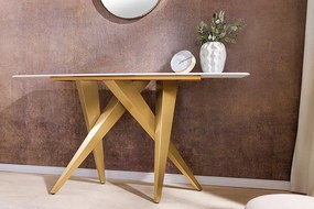Dizajnová konzola Zephyra 140 cm biela