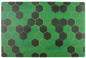 Podložka Wabe 43,5x28,2 cm zelené hexagóny