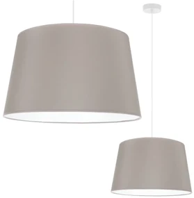 Závesné svietidlo Gaja, 1x béžové textilné tienidlo, (fi 44cm), w