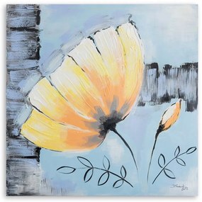 Gario Obraz na plátne Kvetina s kalichom vľavo Rozmery: 60 x 60 cm