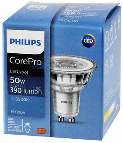 LED žiarovka Philips GU10 - 4,6 W - 390 Lm 36 ° - studená biela - CorePro Premium