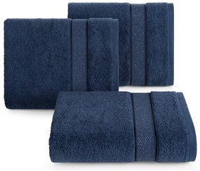 BAVLNENÝ UTERÁK LIANA 70X140 CM TMAVOMODRÁ