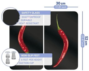 Sada 2 sklenených krytov na sporák Wenko Peperoni