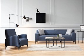 Třímístná pohovka Petra 212 cm modrá