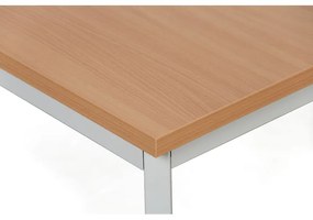 Jedálenský stôl TRIVIA, svetlosivá konštrukcia, 1600 x 800 mm, buk