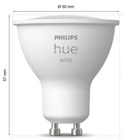 LED Stmievateľná žiarovka Philips Hue WHITE GU10/4,2W/230V 2700K