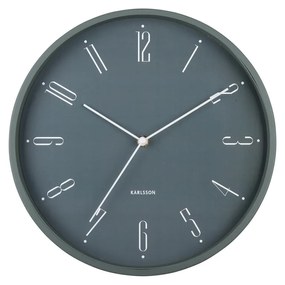 Karlsson 5988GR dizajnové nástenné hodiny sivá, pr. 30 cm