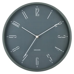 Karlsson 5988GR dizajnové nástenné hodiny sivá, pr. 30 cm