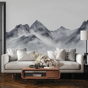 Fototapeta - Čiernobiele hory (147x102 cm)