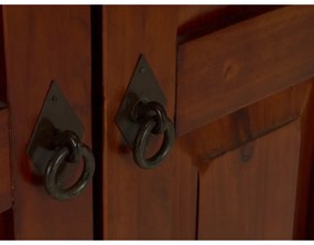 furniture-nabytek.cz - Masívna komoda Catana z borovice, lakovaná, hnedá – 75×44×115 cm