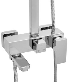 Sprchová súprava KABE s výtokom do vane - chrómová - hlavica 25x25 cm