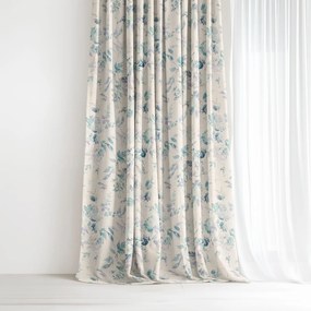 Goldea dekoračný záves valencia - otlačky rastlín 200x135 cm