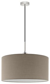Eglo - LED  Luster na lanku TUNJA 1xE27/60W/230V taupe