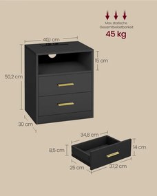 Set dvoch nočných stolíkov CUSTOS LET829BC01 (2 ks)