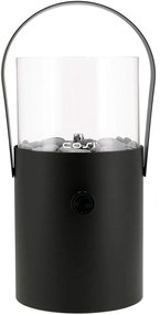 Plynový lampáš COSI Cosiscoop Original, kov čierny ~ Ø16 x výška 30 cm