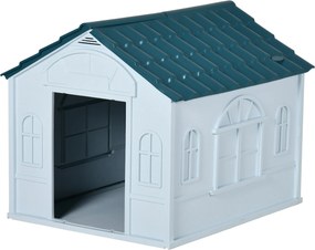 PawHut Biela Exteriérová Psia Bouda pre Malé a Stredné Psy - 65 x 75,7 x 63 cm | Aosom