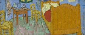Obraz - Vincent van Gogh, The Bedroom, reprodukcia (120x50 cm)