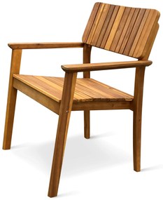 Drevený skladací stôl Mandy + 6x kreslo Lucy