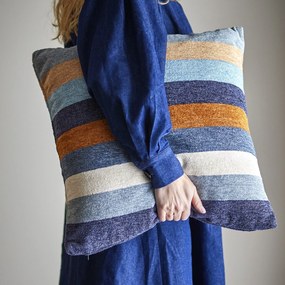 Bloomingville Dekoratívny vankúš Gyani Blue 50 × 50 cm