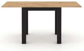 Rozkladací jedálenský stôl ZARO dub artisan/čierna