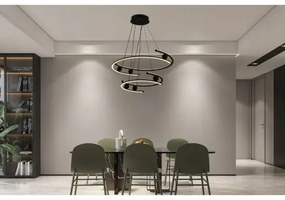 LED Stmievateľný luster na lanku LED/170W/230V 3000-6500K + diaľkové ovládanie