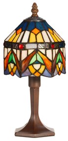 Dekoratívna stolná lampa Jamilia v štýle Tiffany