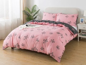 XPOSE® Francúzske flanelové obliečky IDIL - sivé/ružové