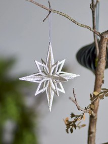 Bloomingville Vianočná ozdoba Chue Silver 15 cm