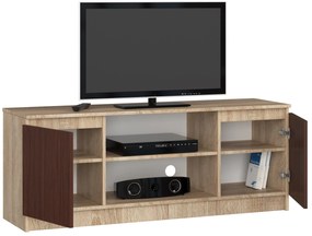 TV stolík Dariel (dub sonoma + wenge). Vlastná spoľahlivá doprava až k Vám domov. 1069395