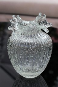 Svietiaca sklenená váza ART 22cm