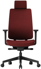 OFFICE MORE -  OFFICE MORE Kancelárska stolička K50 BLACK červená