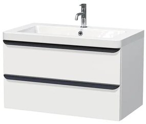 Kúpeľňová skrinka s umývadlom Naturel Pavia 85x53x49 cm biela mat PAVIA385ZCE, 1 ks