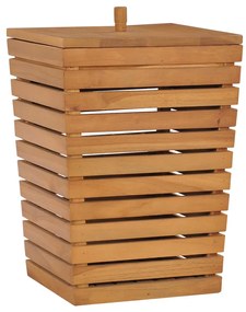 vidaXL Kôš na bielizeň 30x30x45 cm masívne teakové drevo