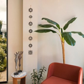 Závesná dekorácia Chakra čierna