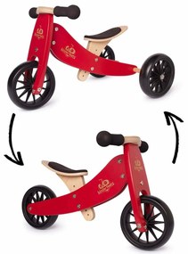 Drevené balančné drážadlo Tiny Tot 2v1 červená