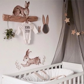 Samolepka do detskej izby sada rozprávkových králikov