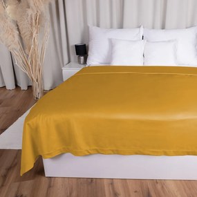 Biante Zamatový prehoz na posteľ Velvet Prémium SVP-037 Zlatisto oranžový Na mieru