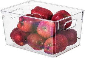 5Five® Transparentný box, viacúčelový, s rúčkami SELENA, 31x15x15